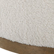 Uttermost Swirl Swivel Sheepskin Ottoman