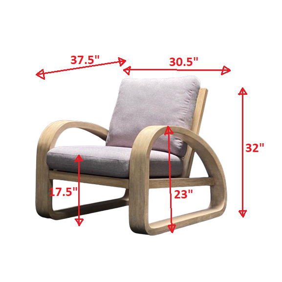 Uttermost Barbora Wooden Accent Chair