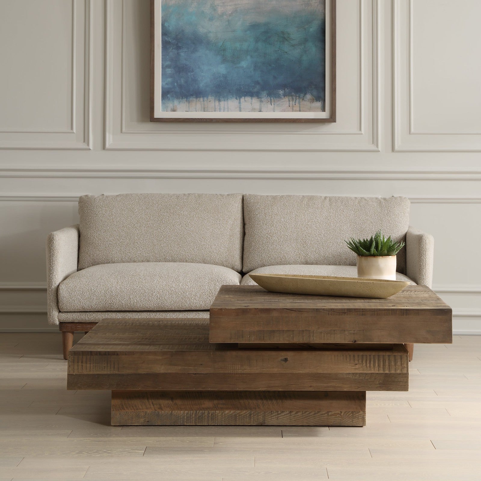 Uttermost Rustic Planes Modern Coffee Table