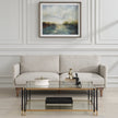 Uttermost Freefall Gray Ceruse Sofa