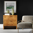 Uttermost Indus 2 Drawer Burl Chest