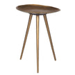 Uttermost Lily Pad Antique Brass Accent Table