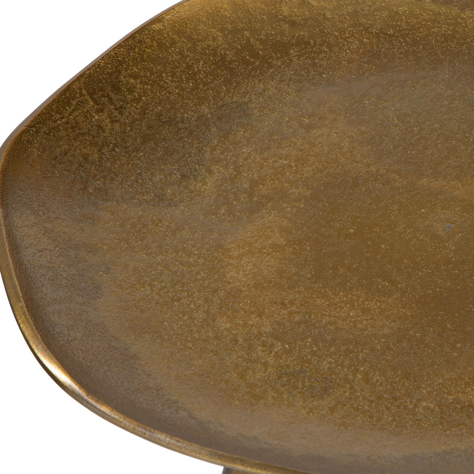 Uttermost Lily Pad Antique Brass Accent Table