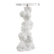 Uttermost Remnant White Stone Drink Table