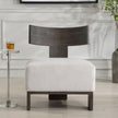 Uttermost Finlay Dark Walnut Accent Chair