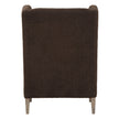 Uttermost Serpentine Brown Fabric Accent Chair