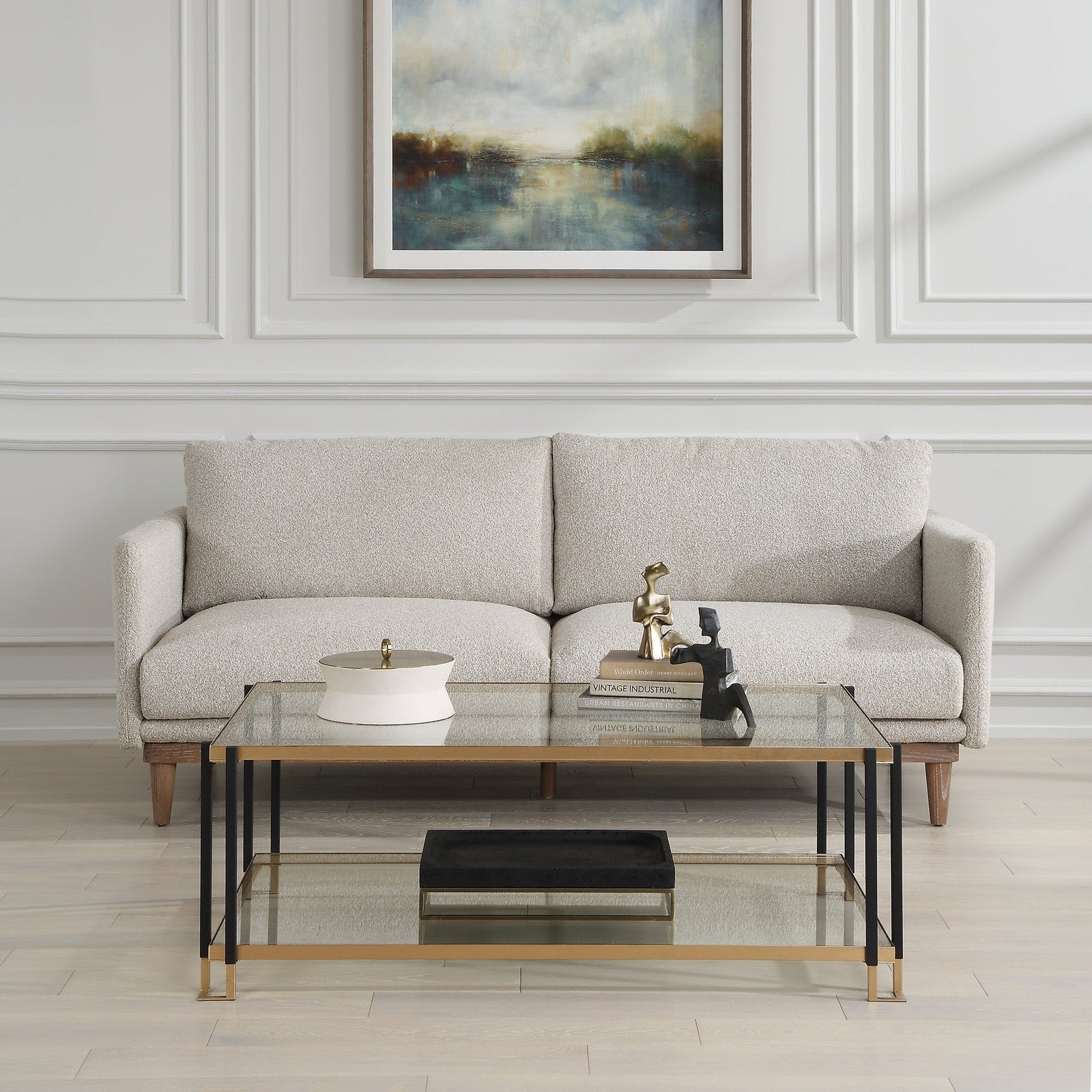 Uttermost Kentmore Glass Coffee Table