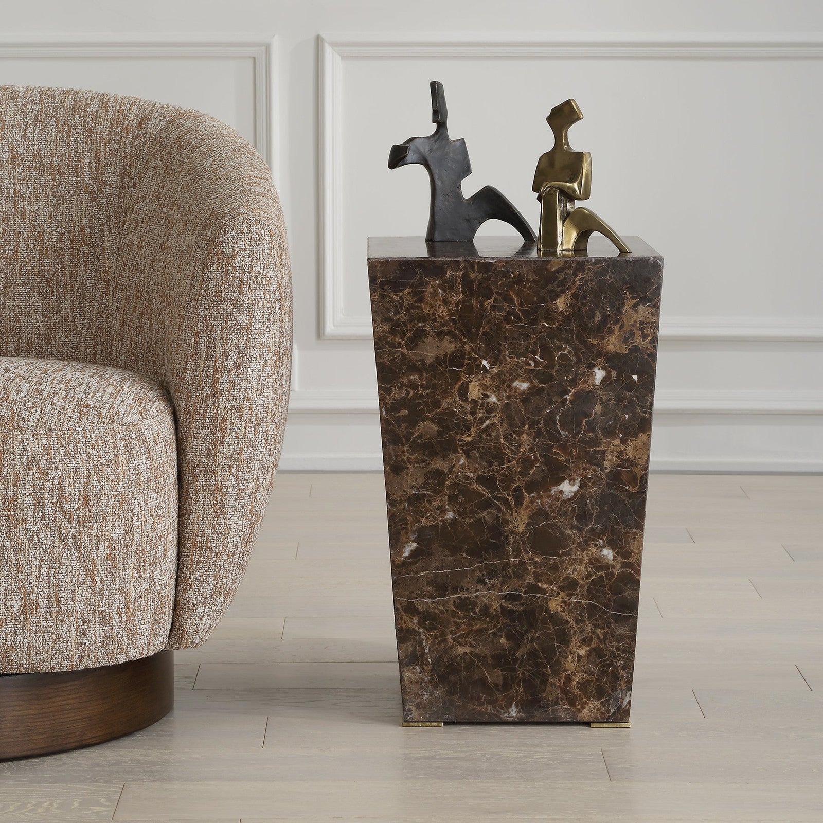 Uttermost Poe Marble Accent Table
