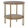 Uttermost Elise Round Brass Side Table