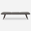 Uttermost Bowtie Charcoal Fabric Bench