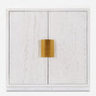 Uttermost Emma 2 Door White Cabinet
