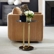 Uttermost Aperture Brass Accent Table
