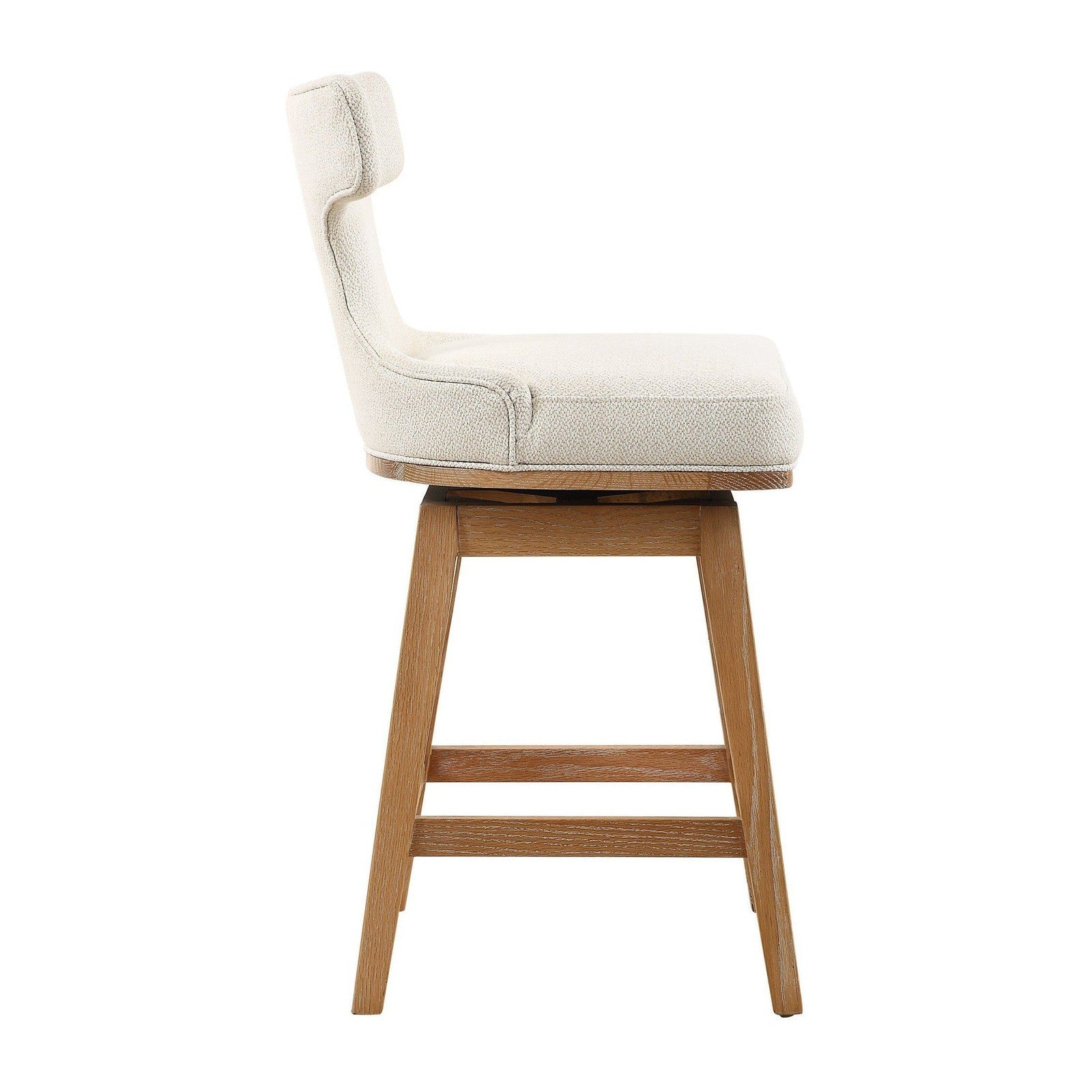Uttermost Klismos Off-White Fabric Counter Stool