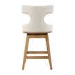 Uttermost Klismos Off-White Fabric Counter Stool