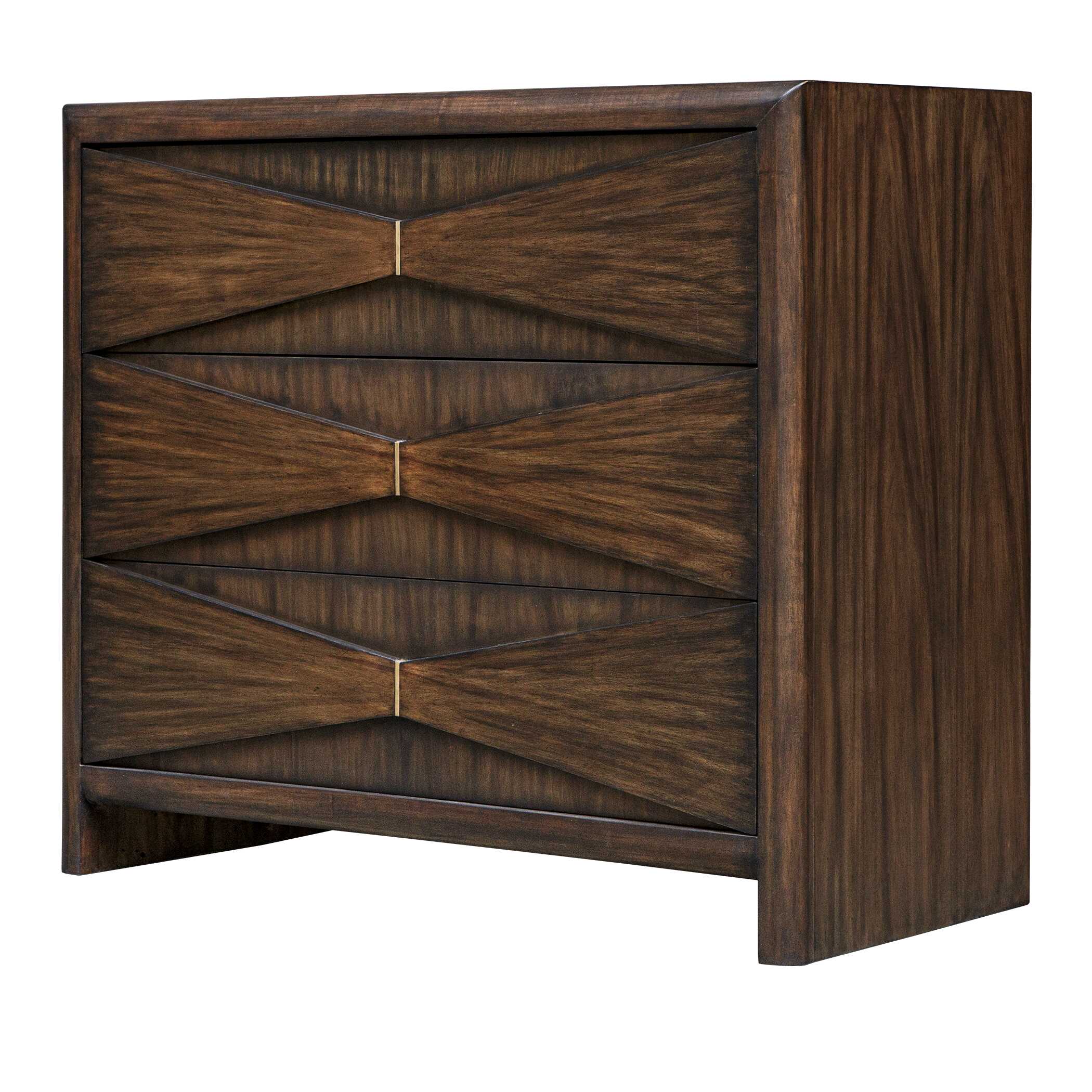Uttermost Bowtie 3 Drawer Mid-Century Chest
