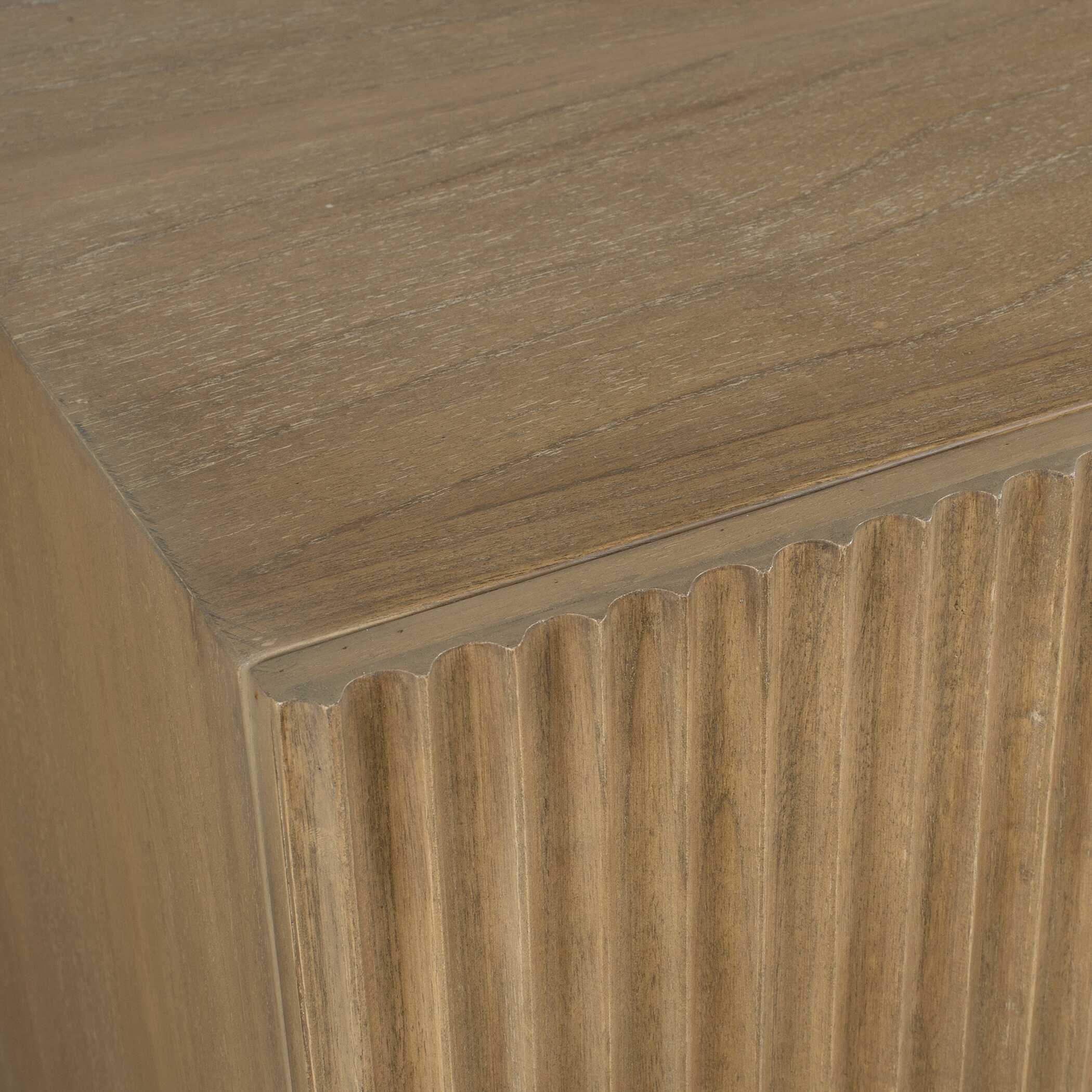 Uttermost Kellem Natural Wood 4 Door Cabinet