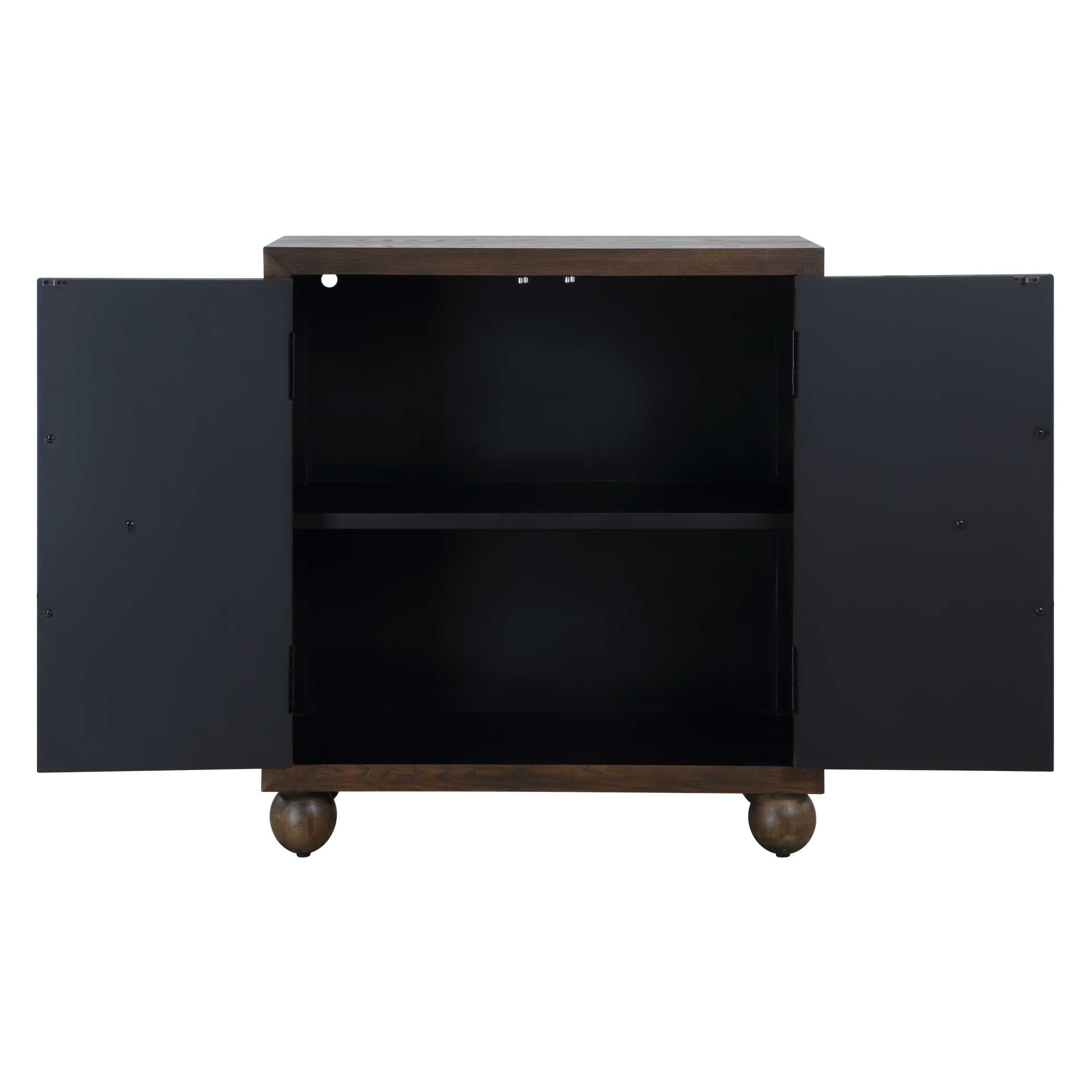 Uttermost Mayenne 2 Door Oak Wood Cabinet