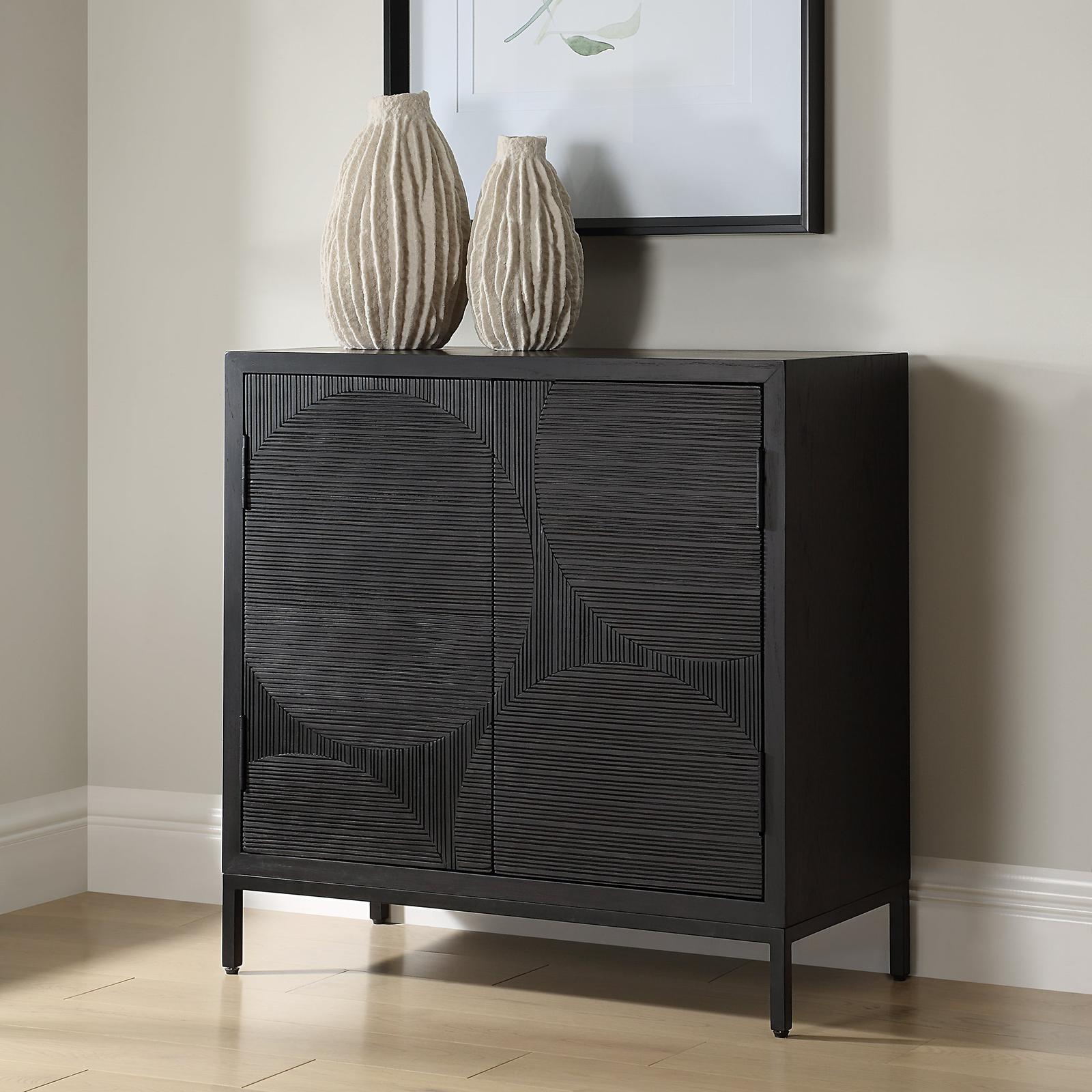 Uttermost Beswick Black 2 Door Cabinet