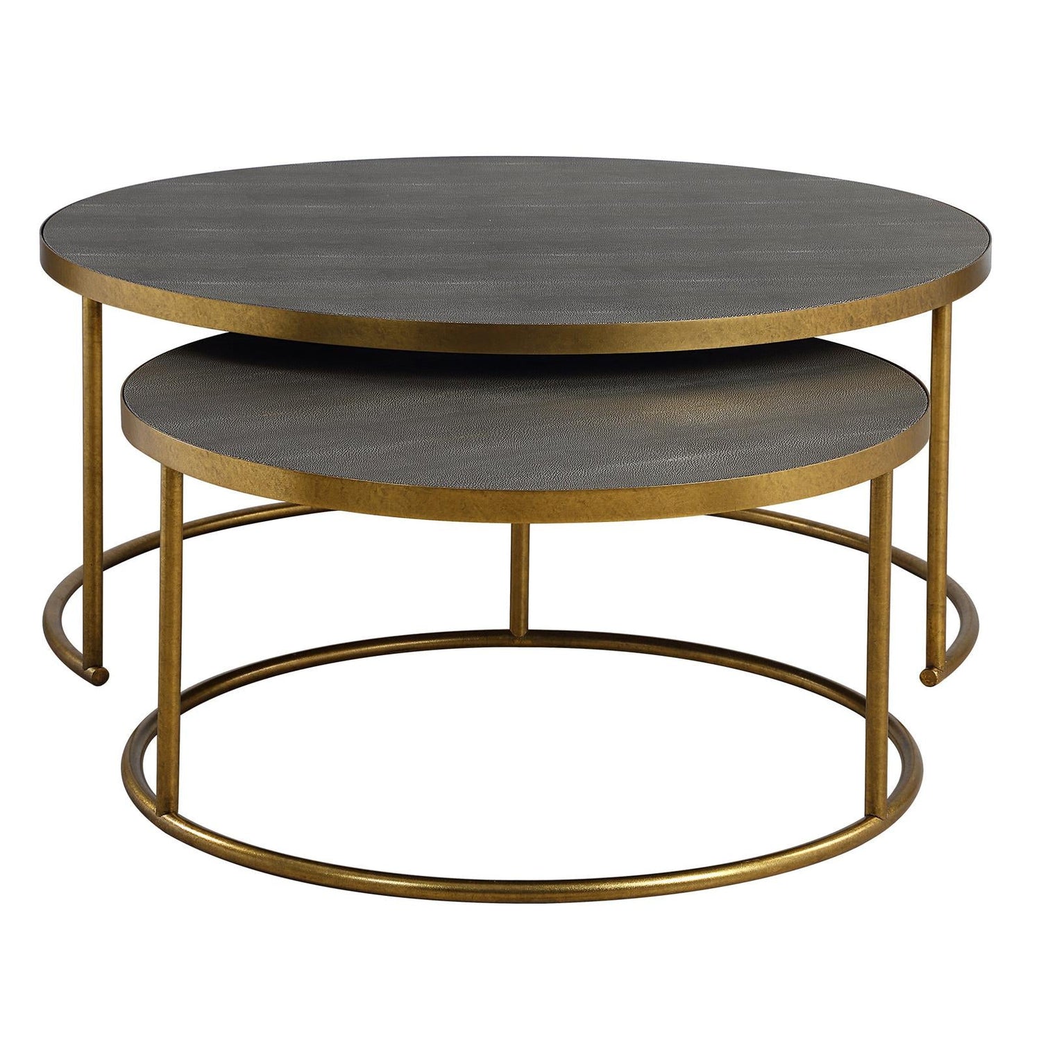 Uttermost Aragon Gray Nesting Coffee Tables - Set of 2