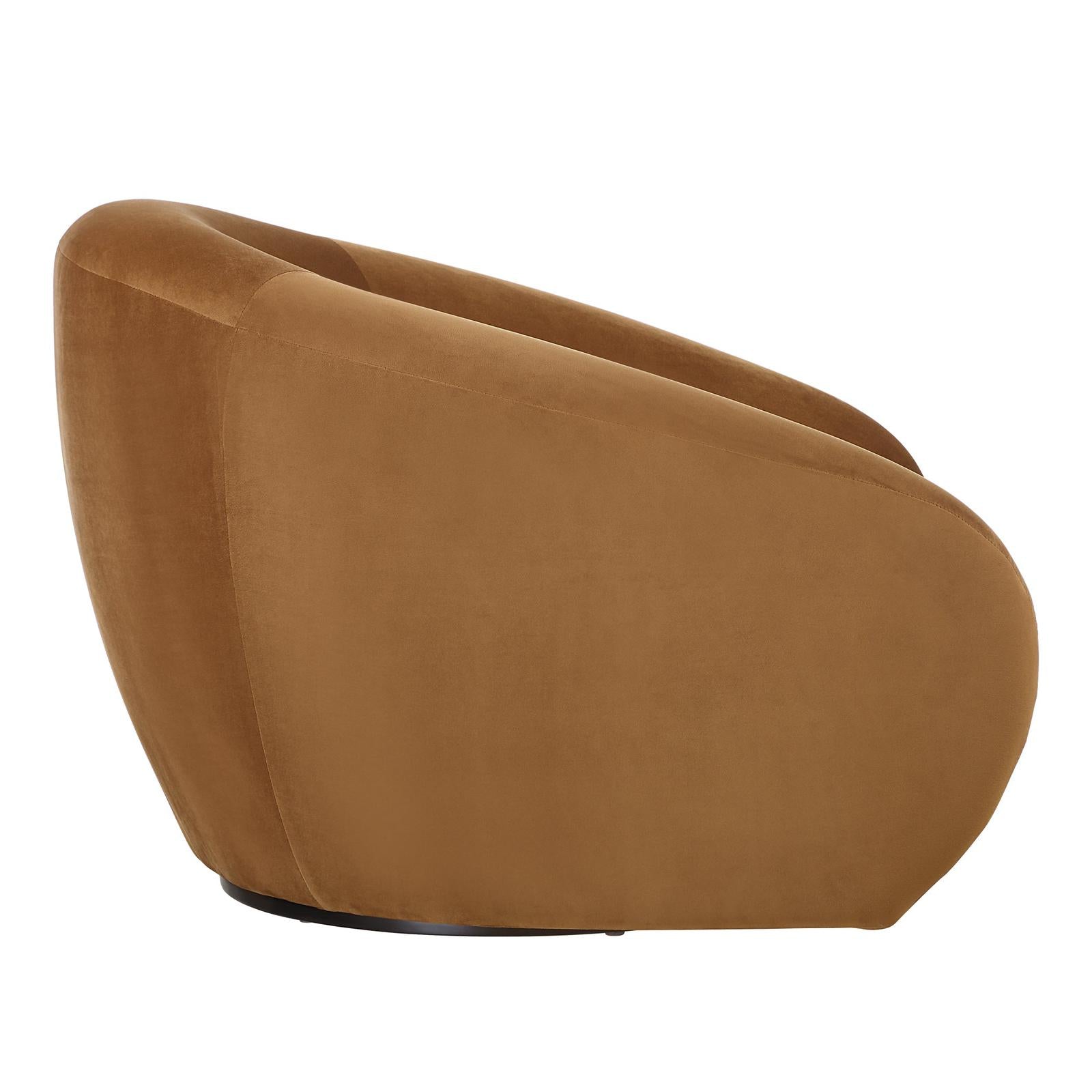 Uttermost Desoto Hazlenut Swivel Chair