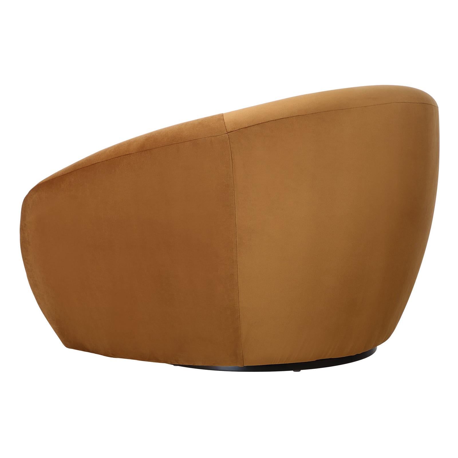 Uttermost Desoto Hazlenut Swivel Chair