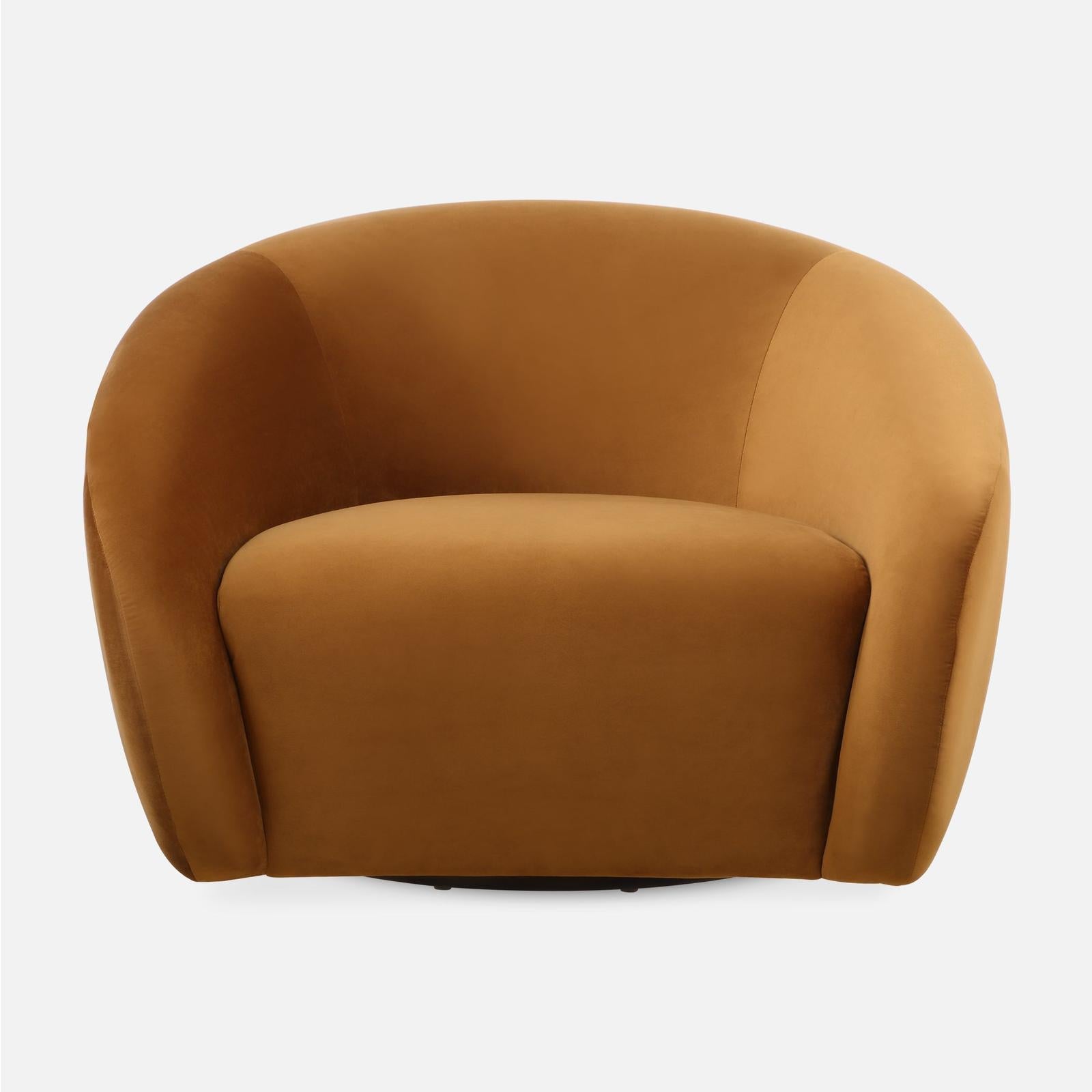 Uttermost Desoto Hazlenut Swivel Chair