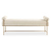 Uttermost Bolster Pearl White Bench