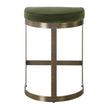 Uttermost Ivan Brass Moss Counter Stool