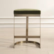 Uttermost Ivan Brass Moss Counter Stool