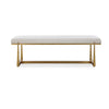 Uttermost Midas Antique Gold Bench