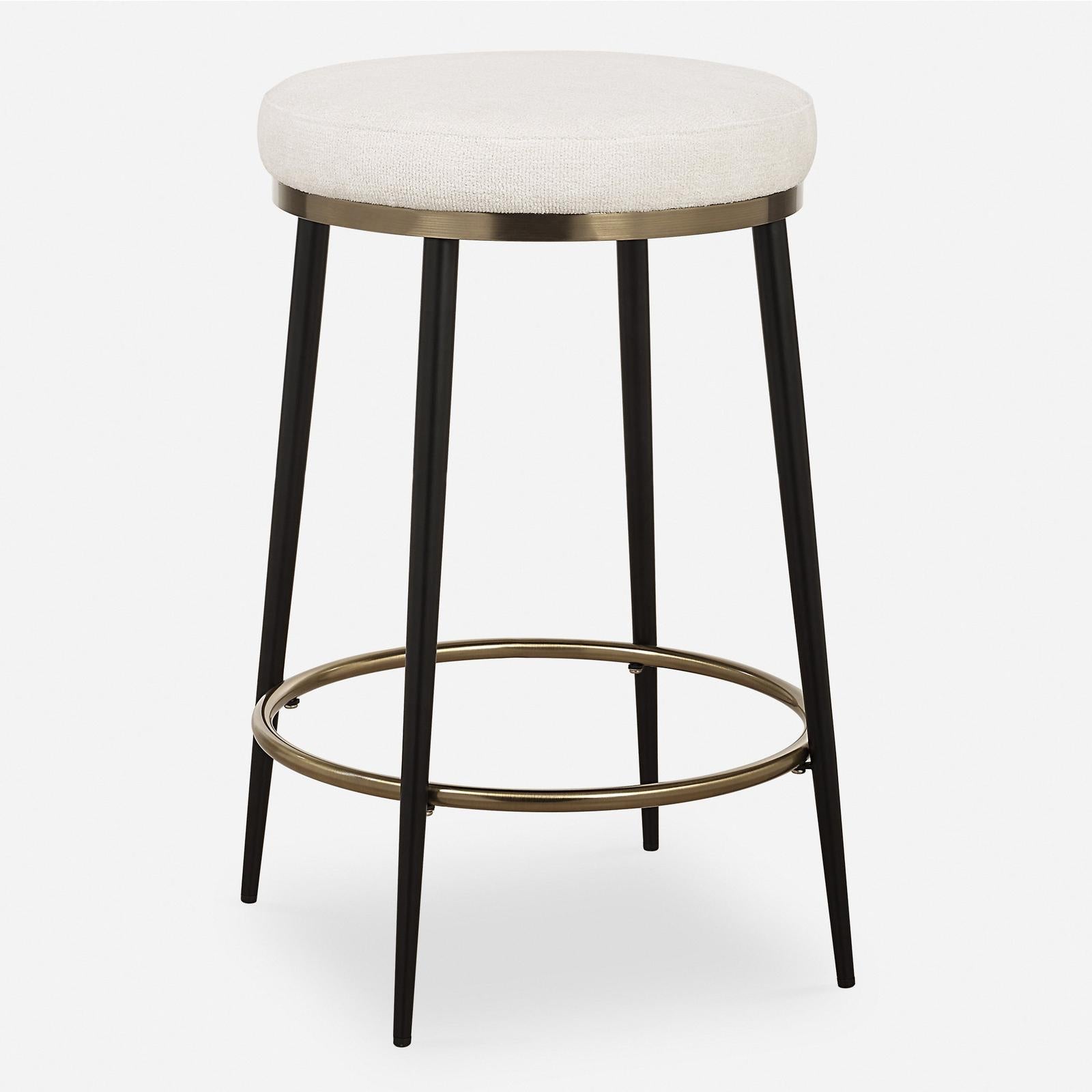 Uttermost Ensemble Cream Counter Stool