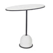 Uttermost Morro White Marble Side Table