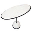 Uttermost Morro White Marble Side Table