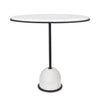 Uttermost Morro White Marble Side Table