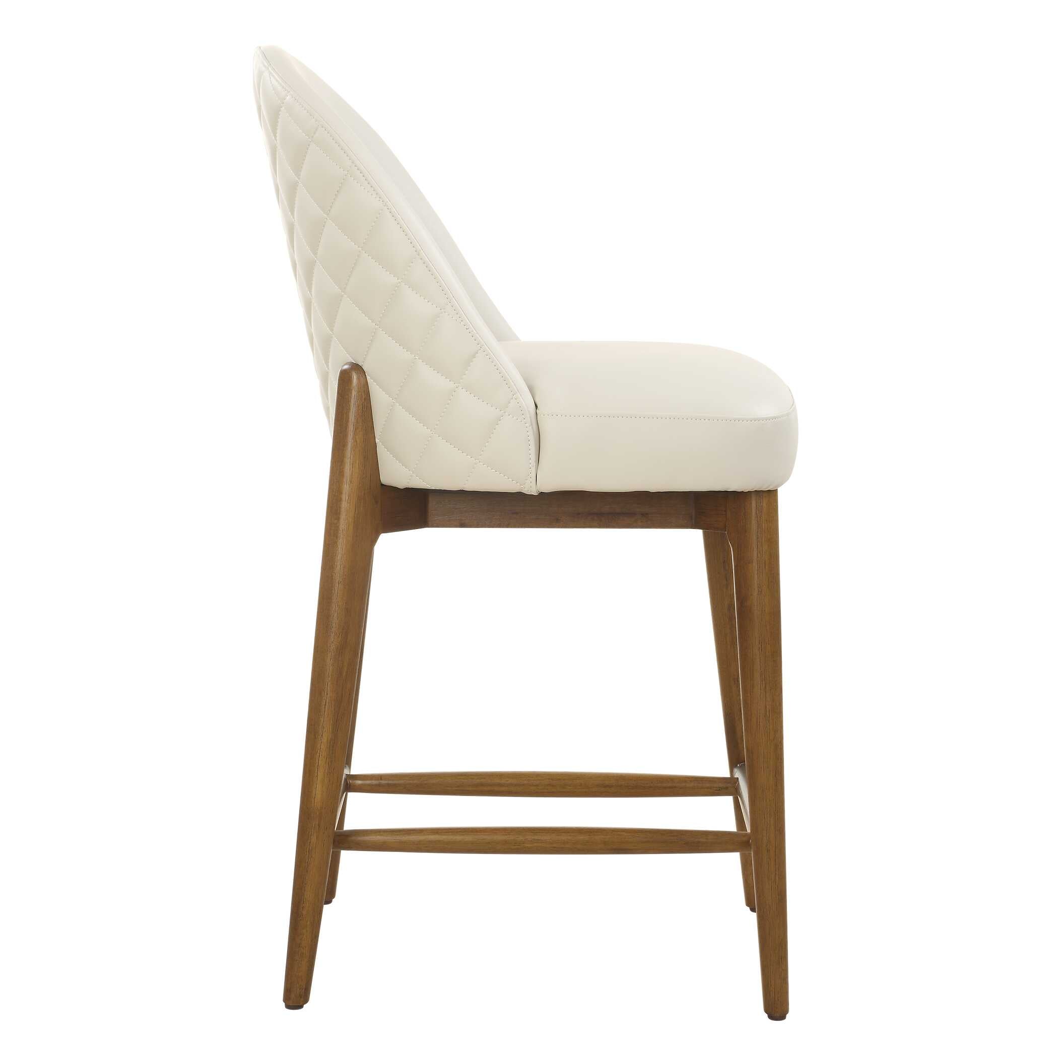 Uttermost Stitches Leather Counter Stool