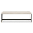Uttermost Halston Upholstered White Bench