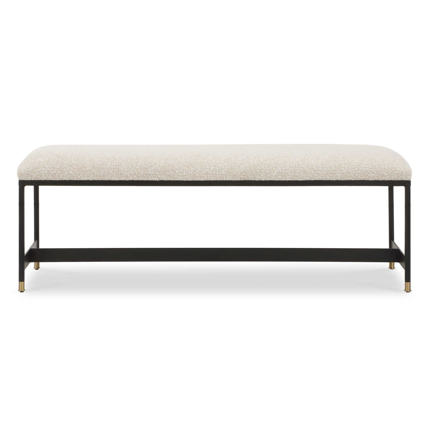 Uttermost Halston Upholstered White Bench