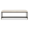 Uttermost Halston Upholstered White Bench