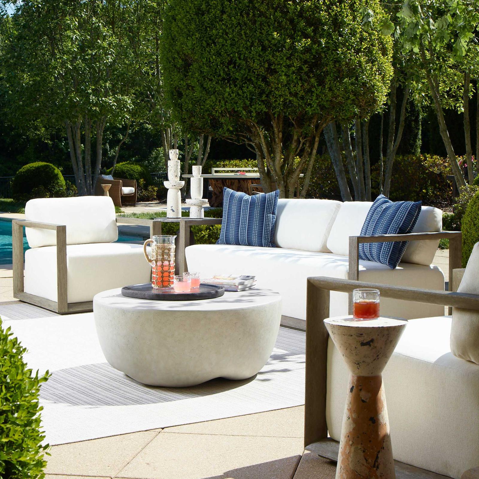 Uttermost Remsen Outdoor Gray Lounge Chair