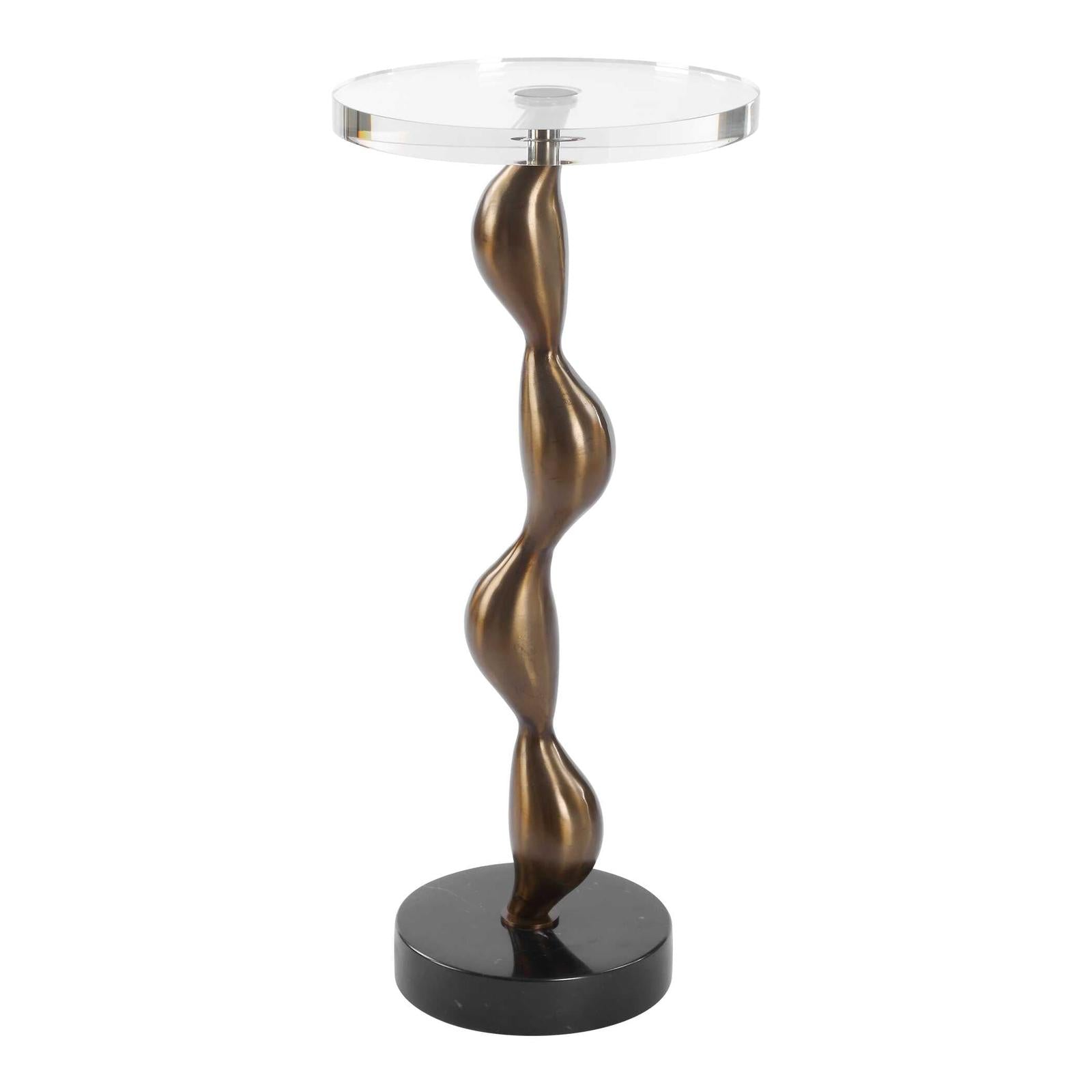 Uttermost Remolino Bronze Drink Table