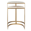 Uttermost Lindon Travertine Nesting Tables - Set of 2