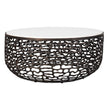 Uttermost Sabena White Marble Outdoor Coffee Table
