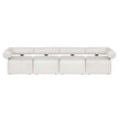 Uttermost Bolster Back White Armless Outdoor Sofa