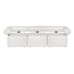Uttermost Bolster Back White Armless Outdoor Sofa