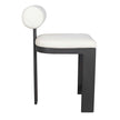 Uttermost Bolster Back White Outdoor Counter Stool