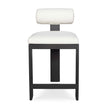 Uttermost Bolster Back White Outdoor Counter Stool