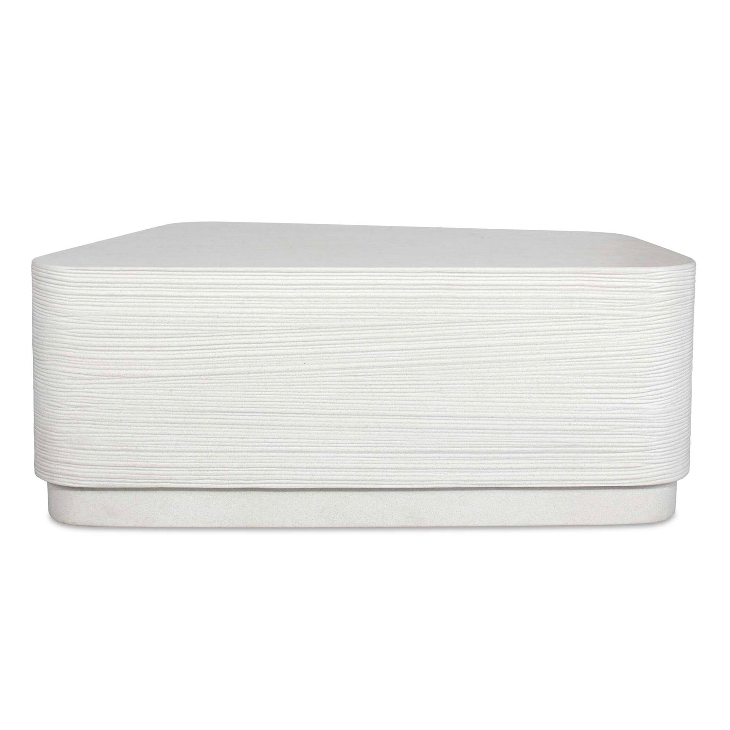 Uttermost Saltwater White Concrete Coffee Table