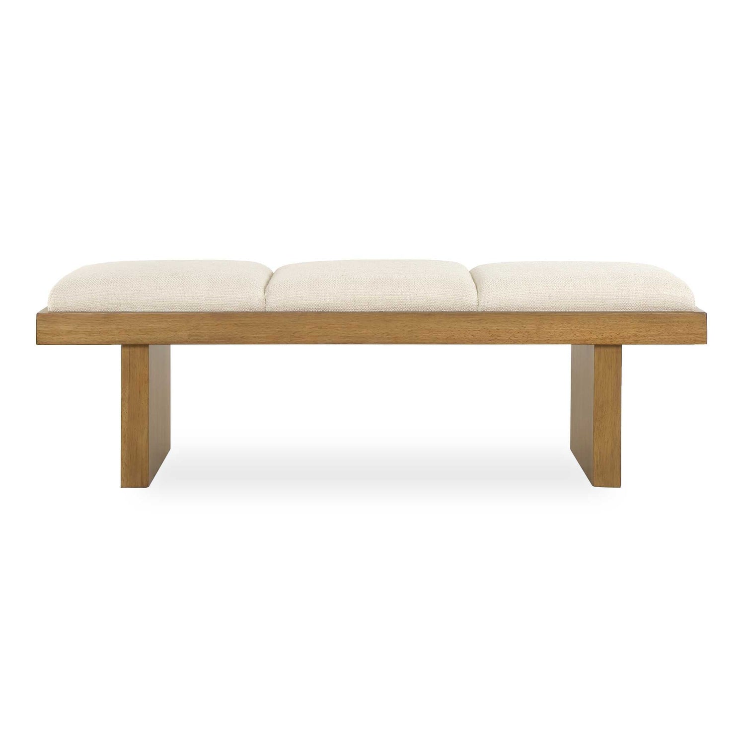 Uttermost Haden White Upholstery Bench