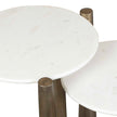 Uttermost Claridge White Marble Nesting Tables - Set of 2