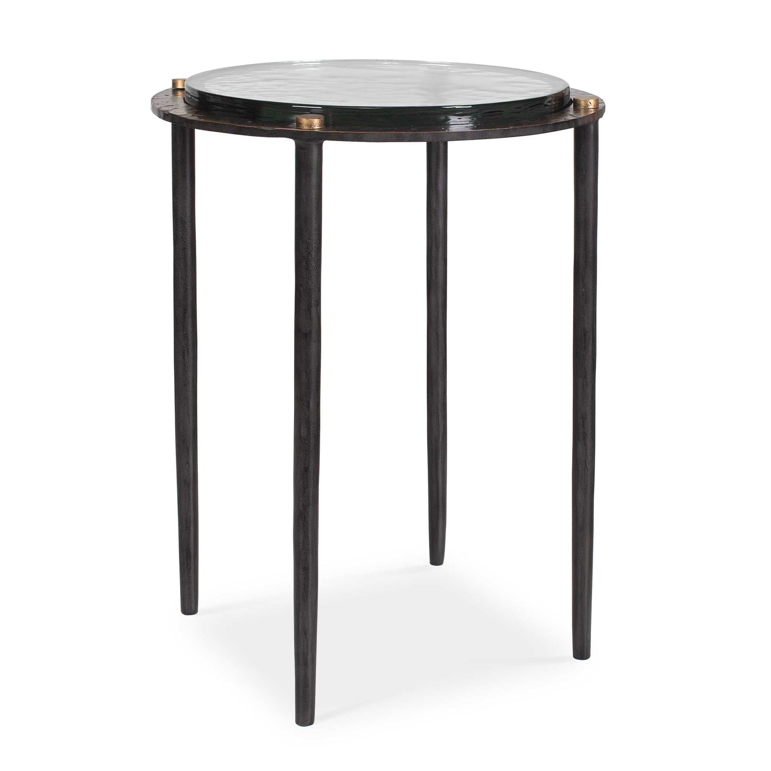 Uttermost Kennington Round Glass Accent Table